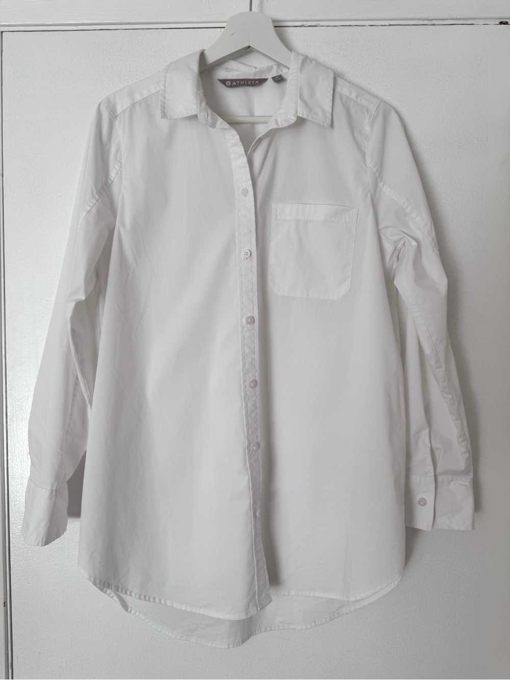 Athleta White Button-Down